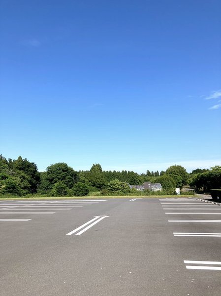 元川村記念美術館の駐車場 2025.6