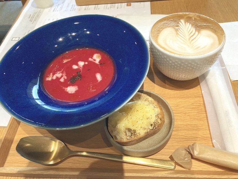 鎌倉文華館　鶴岡ミュージアム カフェ　季節野菜のスープ（2025年）